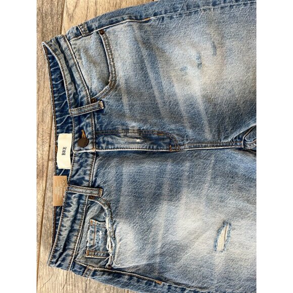 BKE Buckle Denim Shorts 27 Parker High Rise ABK696 Distressed NWT Cuffed Western - Picture 2 of 6